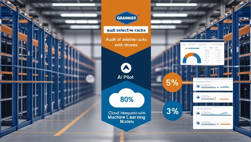 AI in supply chain logistics drones, cloud, and machine learning flow
