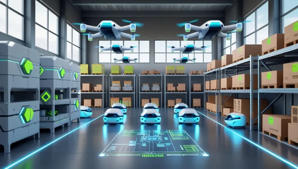 Hybrid warehouse showcasing future-proof warehouse space optimization