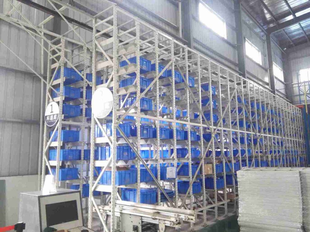 ASRS automation integrated with precise roll-formed beam racking structure