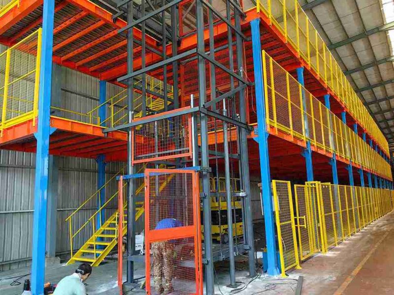 Combination steel platform shelving modular assembly with Q235 steel frame ​