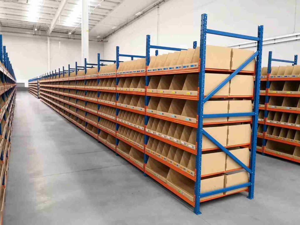 Custom engineered layout for single C beam racking with unit loads