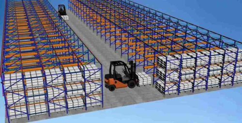 Drive-in-racking-system-for-warehouse-pallet-storage