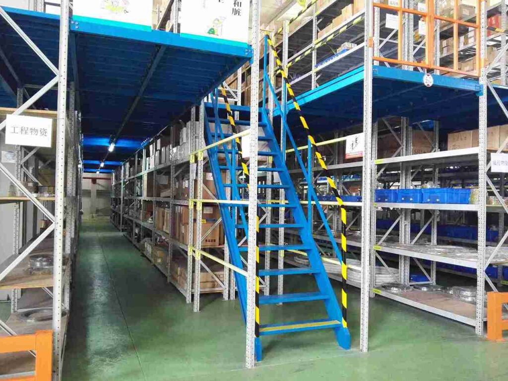 Mobile pallet racking system compresses storage to maximize warehouse space density.