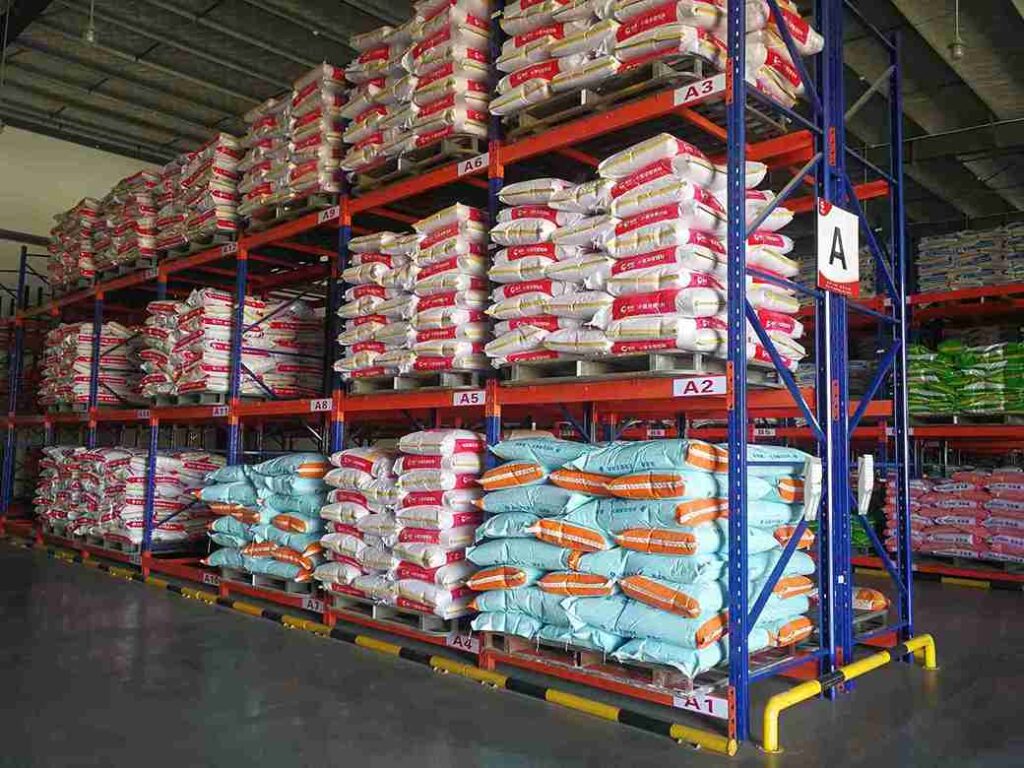 Pallet Racking Safety Guidelines - official load plate showing maximum weight capacities