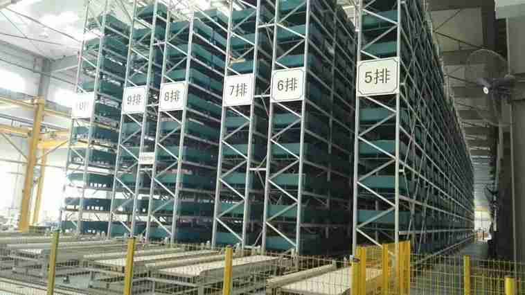 ​​Automated Pallet Retrieval Systems (APRS)​​ in high-density warehouse