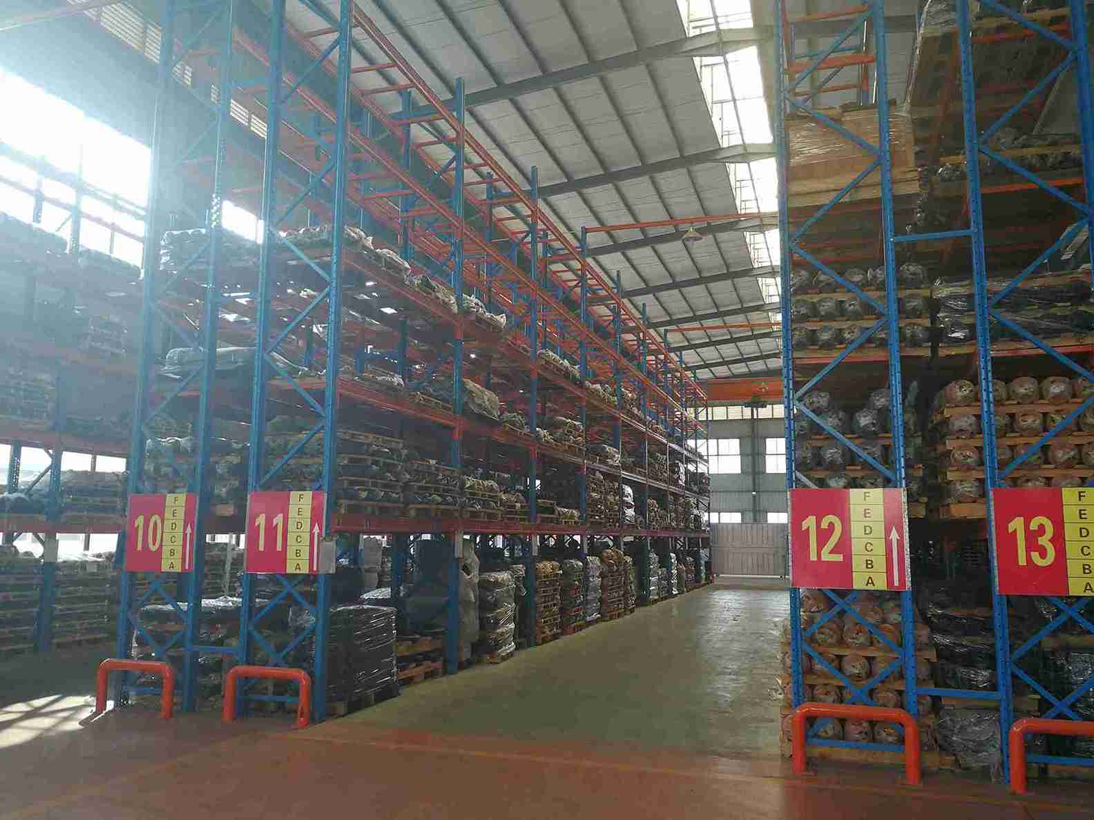 ​​Beam racking safety standards​​ - forklift column guard protection