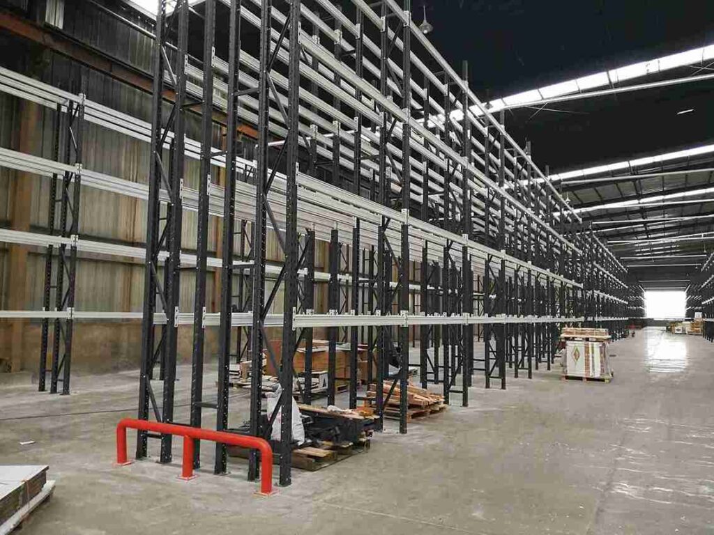 Affordable beam racking options warehouse layout design with 3D engineering visualization