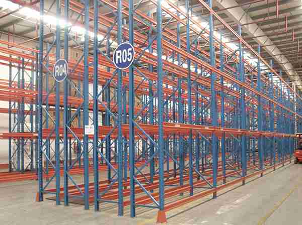 Cross-section-diagram-engineered-steel-durable-double-deep-pallet-racking