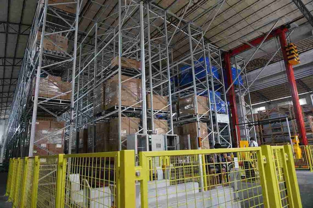 Pallet racking inspection frequency protocol for automated warehouse ASRS systems.