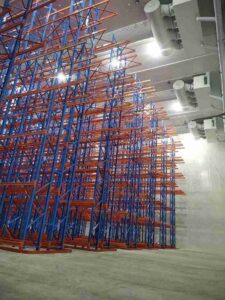 high density narrow aisle racking​​ warehouse layout maximizing storage space