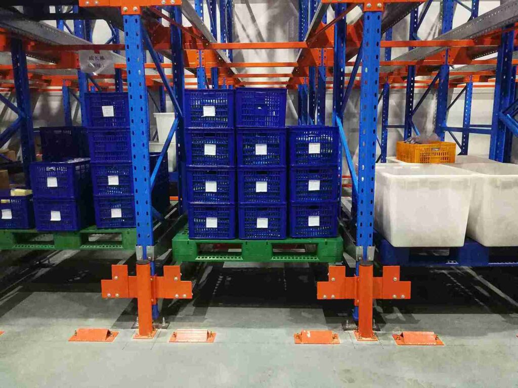 high-density-push-back-racking-for-cold-storage