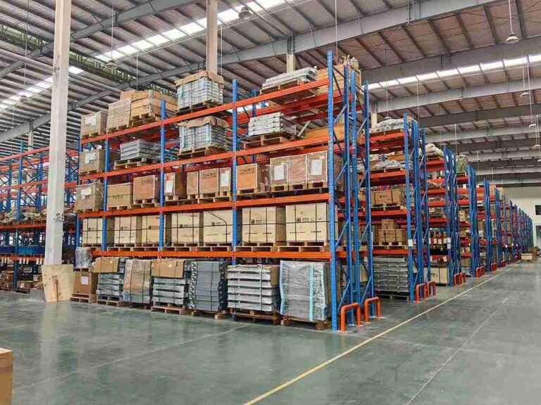 ​​beam racking repair services​​ fixing forklift damage - beforeafter comparison
