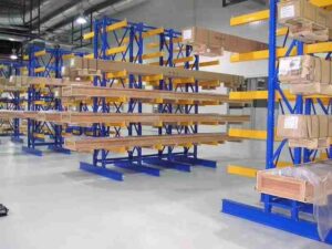 cantilever beam racking system structural components diagram