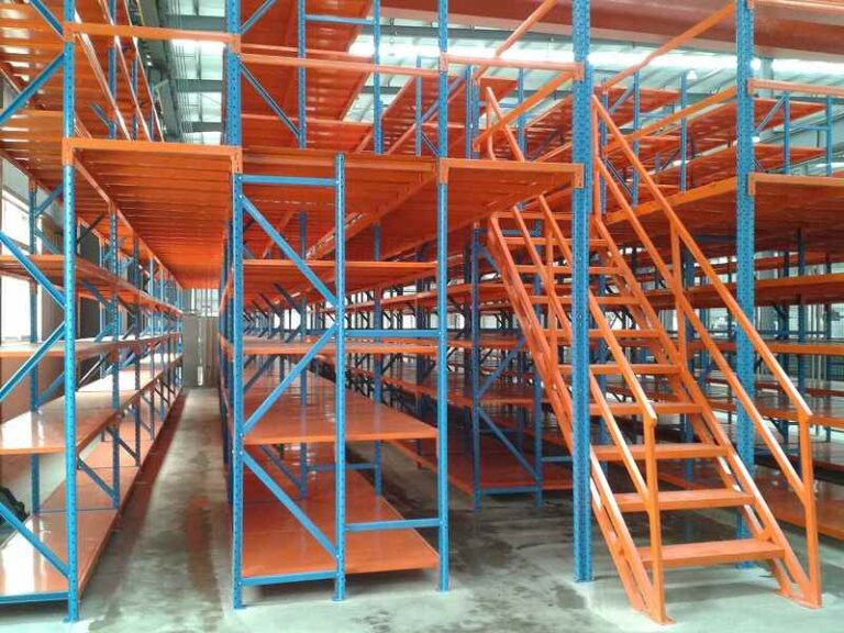 Cost comparison chart showing mezzanine racking warehouse offers best ROI
