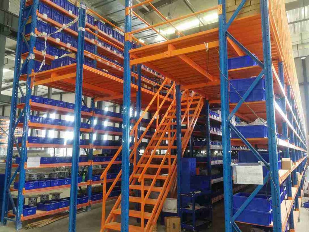 congested-warehouse-aisle-needing-mezzanine-racking-system