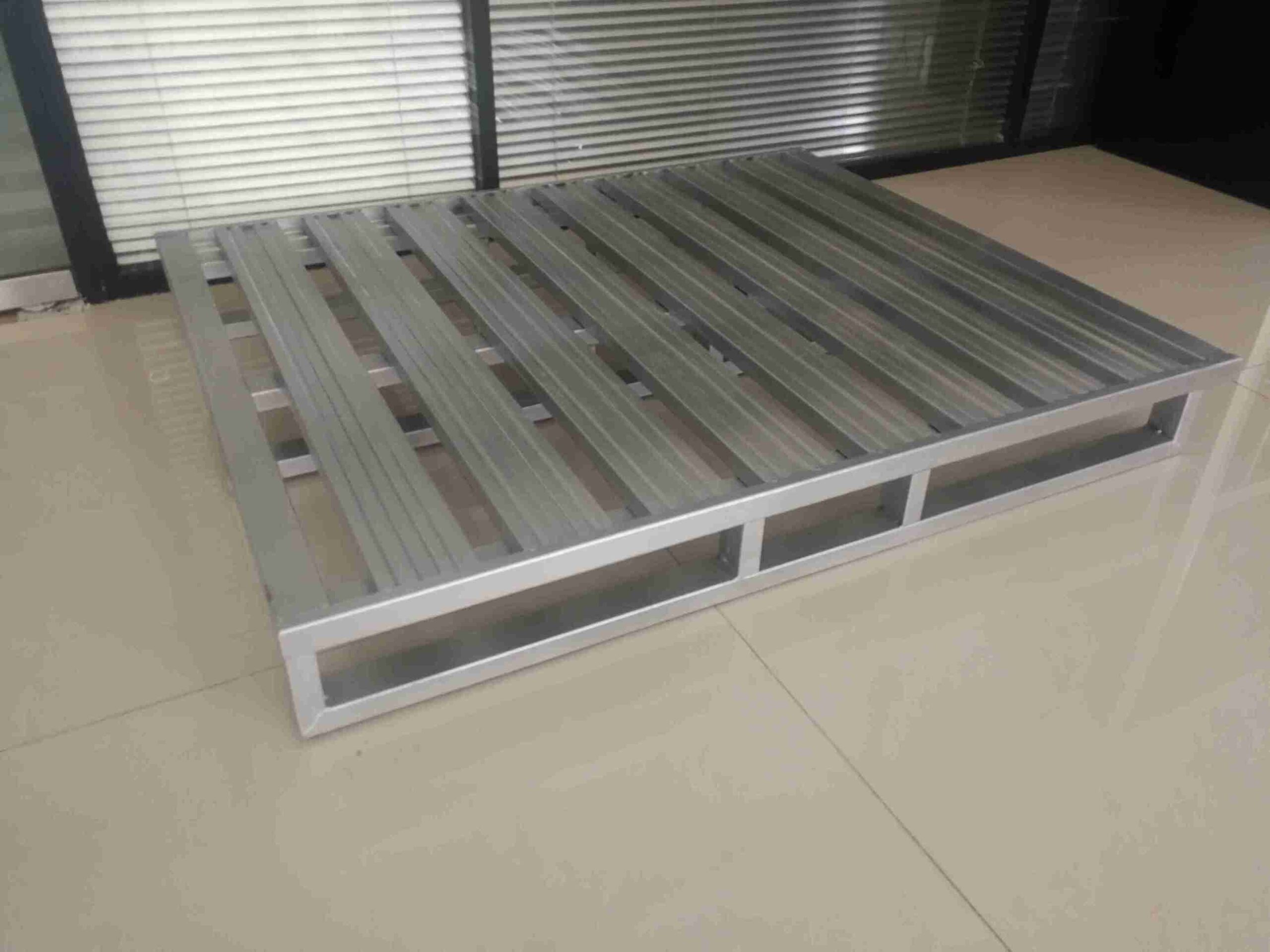 Automated warehouse with pallets near me on AGVs