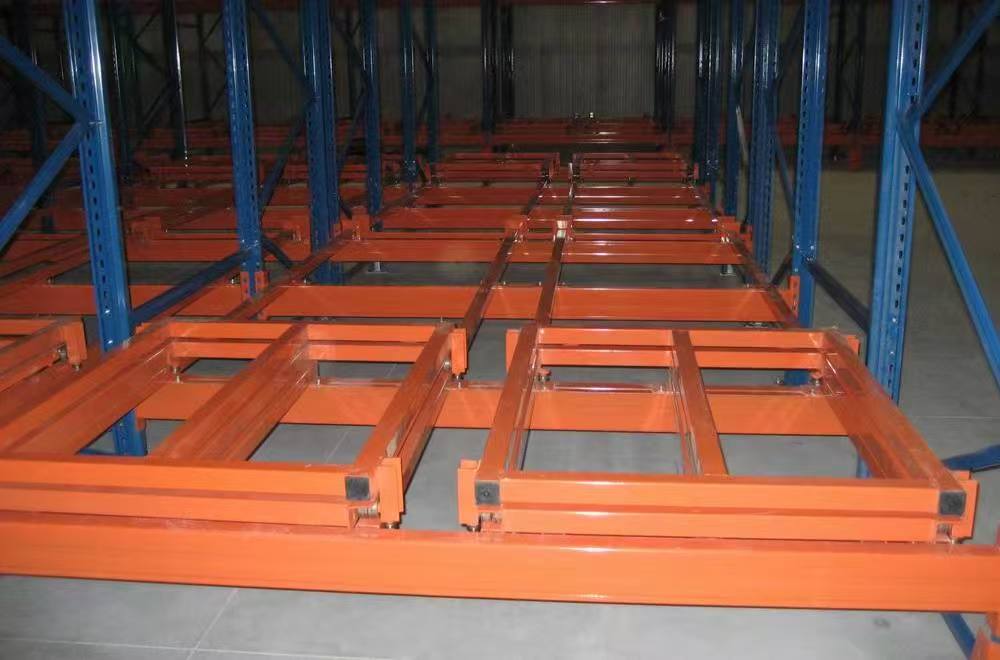 How push-back racking works - loading process diagram