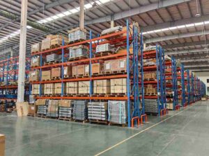 Professional engineer conducting a free site survey for certified used shelf racking for sale