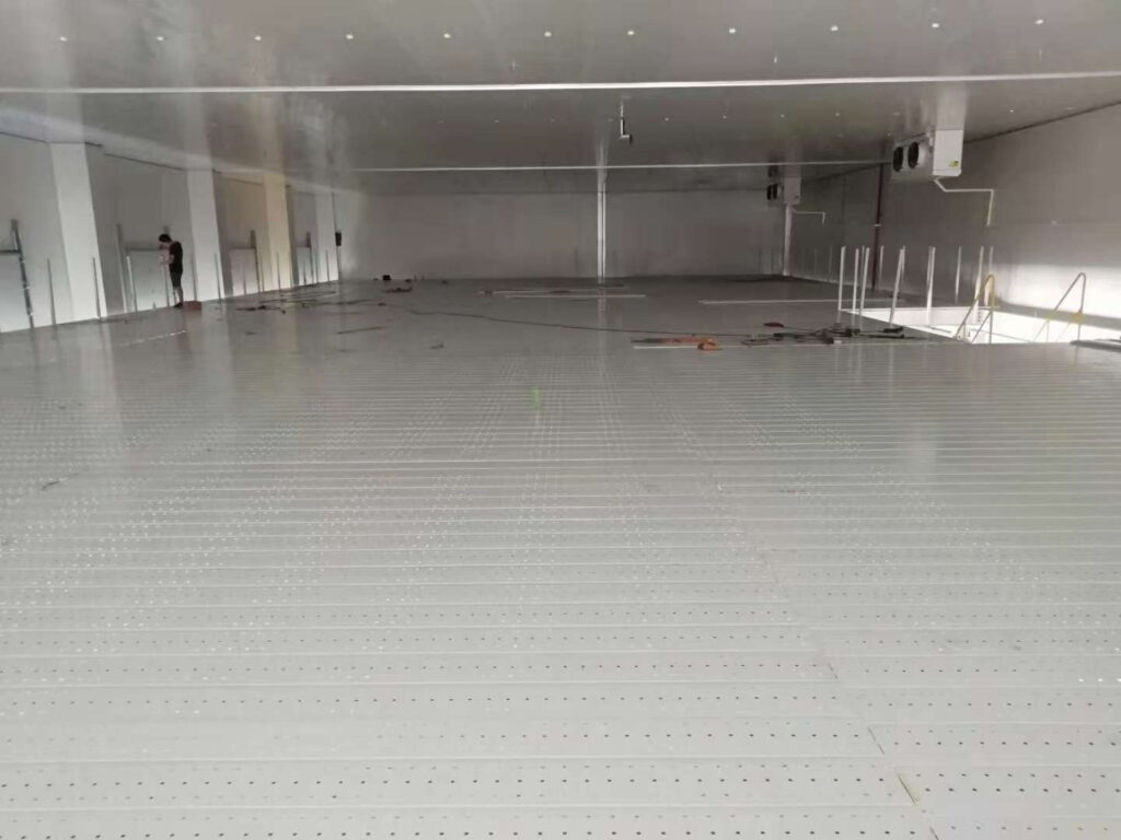 engineered steel structure and decking for durable modular platform flooring options