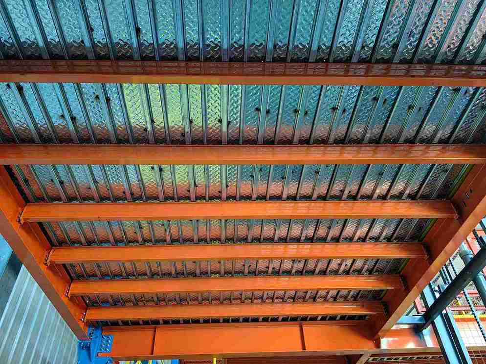 engineered upright frame and beam connection for safe modular platform design standards