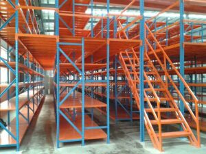 mezzanine racking for warehousesb utilizing vertical storage space for high-density capacity