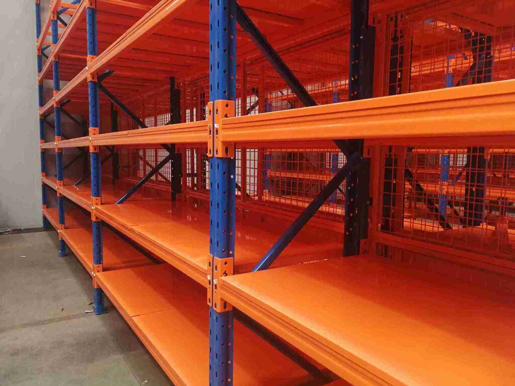 Cost comparison between solid steel and wire mesh decking on pallet rack