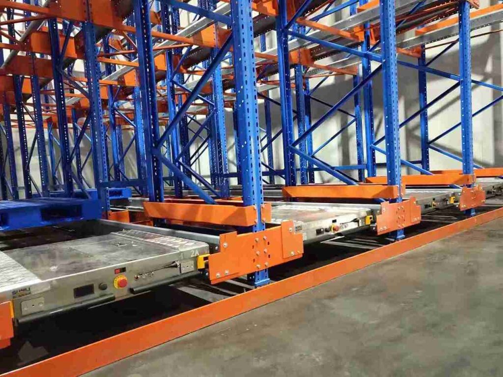 Custom design pallet shuttle system with backup power for Central Asia cold storage