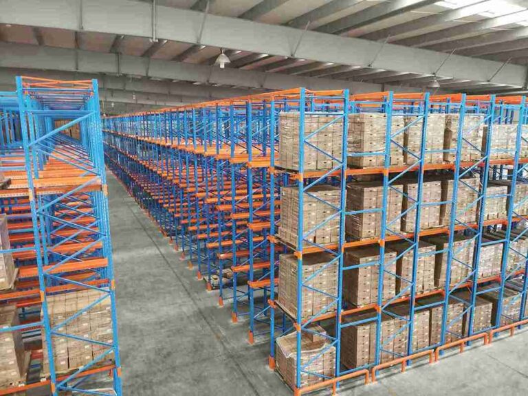 Heavy-Duty Drive-In Racking column dimensions 120x110mm steel thickness 3mm load capacity 12000kg