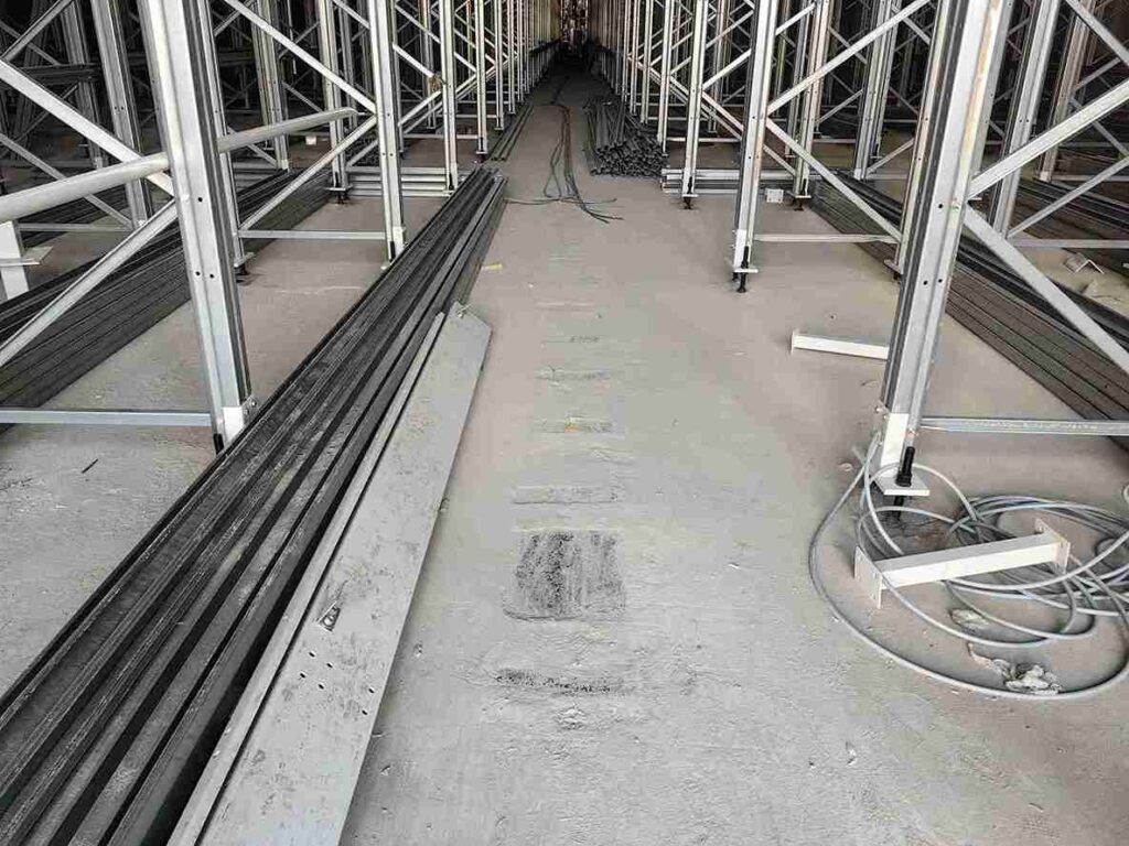 Professional grade steel used in High-Density Longspan Shelving for sub-zero cold rooms.