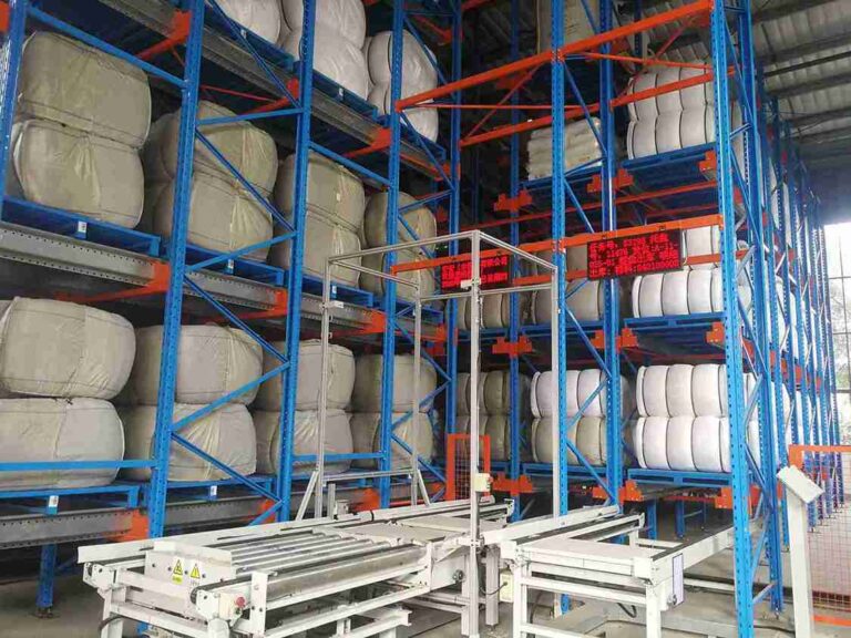 Stereoscopic warehouse design for High-density storage Drive-in Racking.