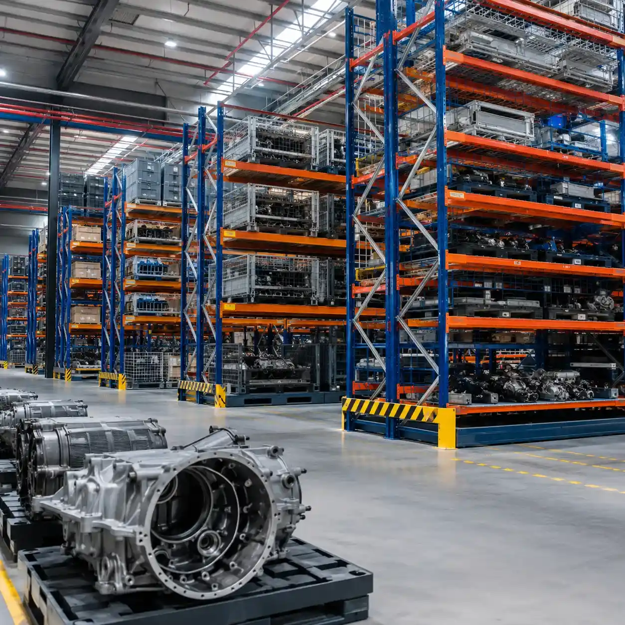 German automotive parts warehouse with Geely pallet racking system