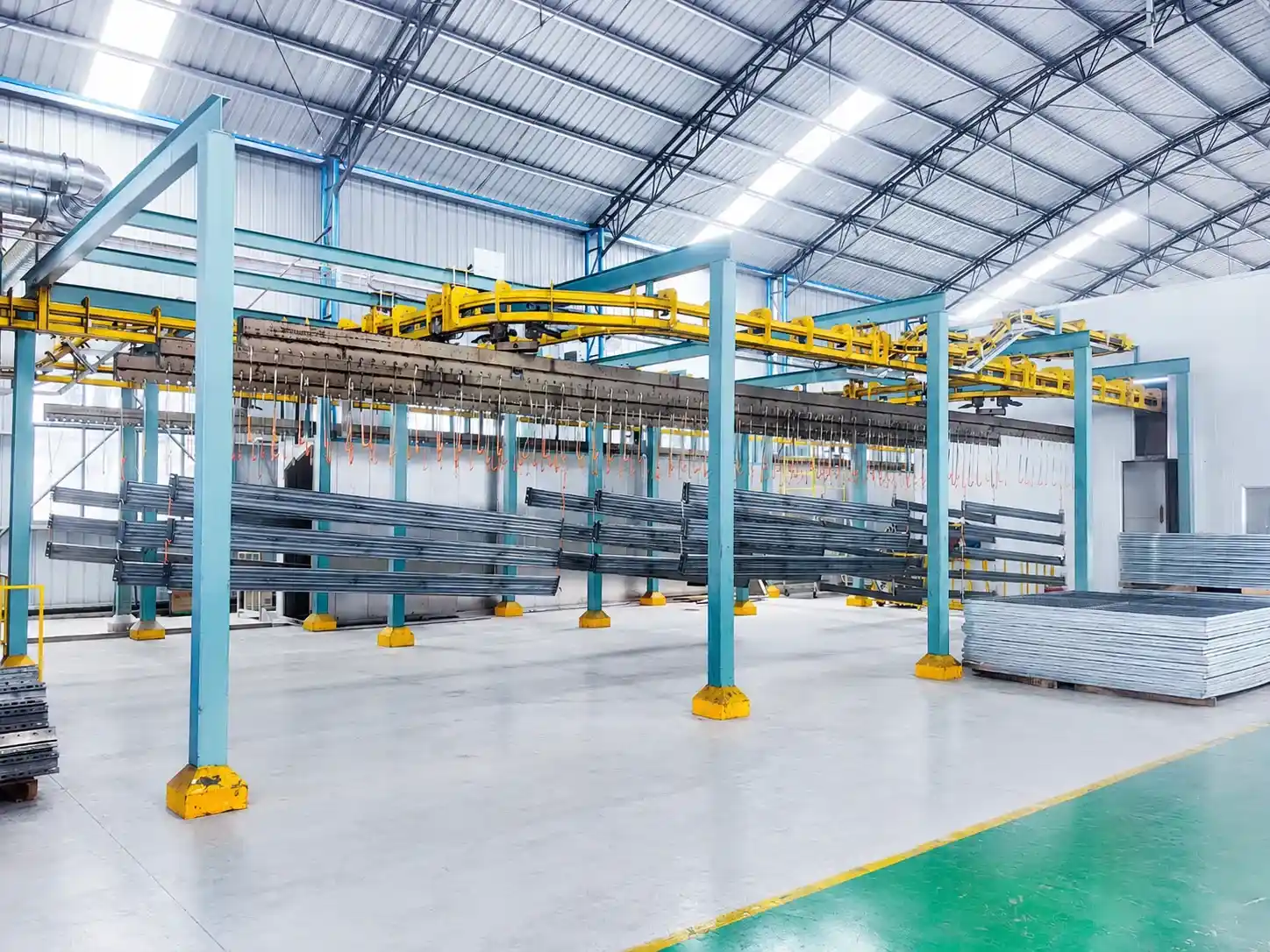 Pallet Racking Manufacturer Overhead Suspension Conveyor Hanging Beam Powder Coating