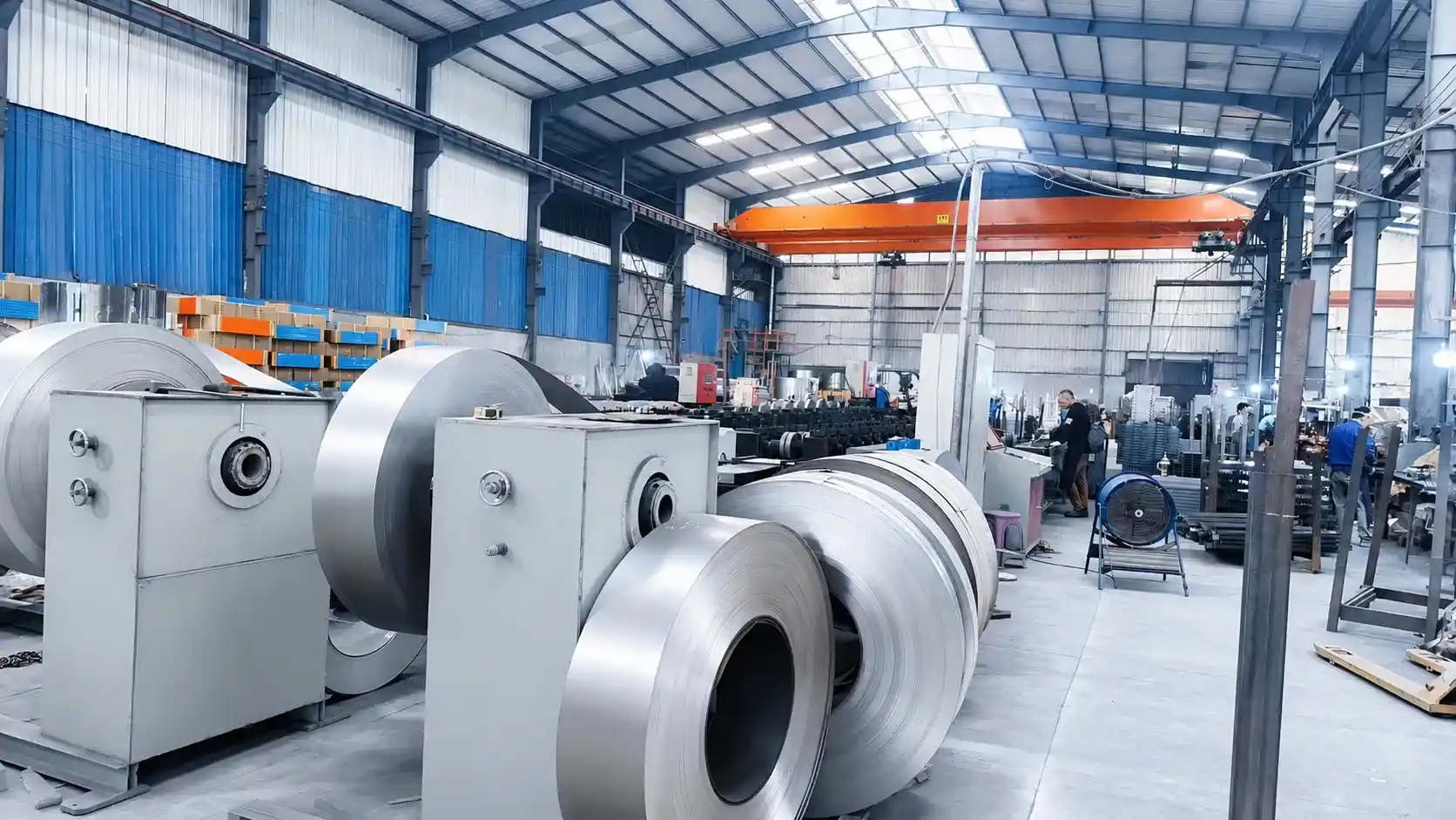 Pallet Racking Manufacturer Steel Coil Decoiler Machine Raw Material Processing Plant