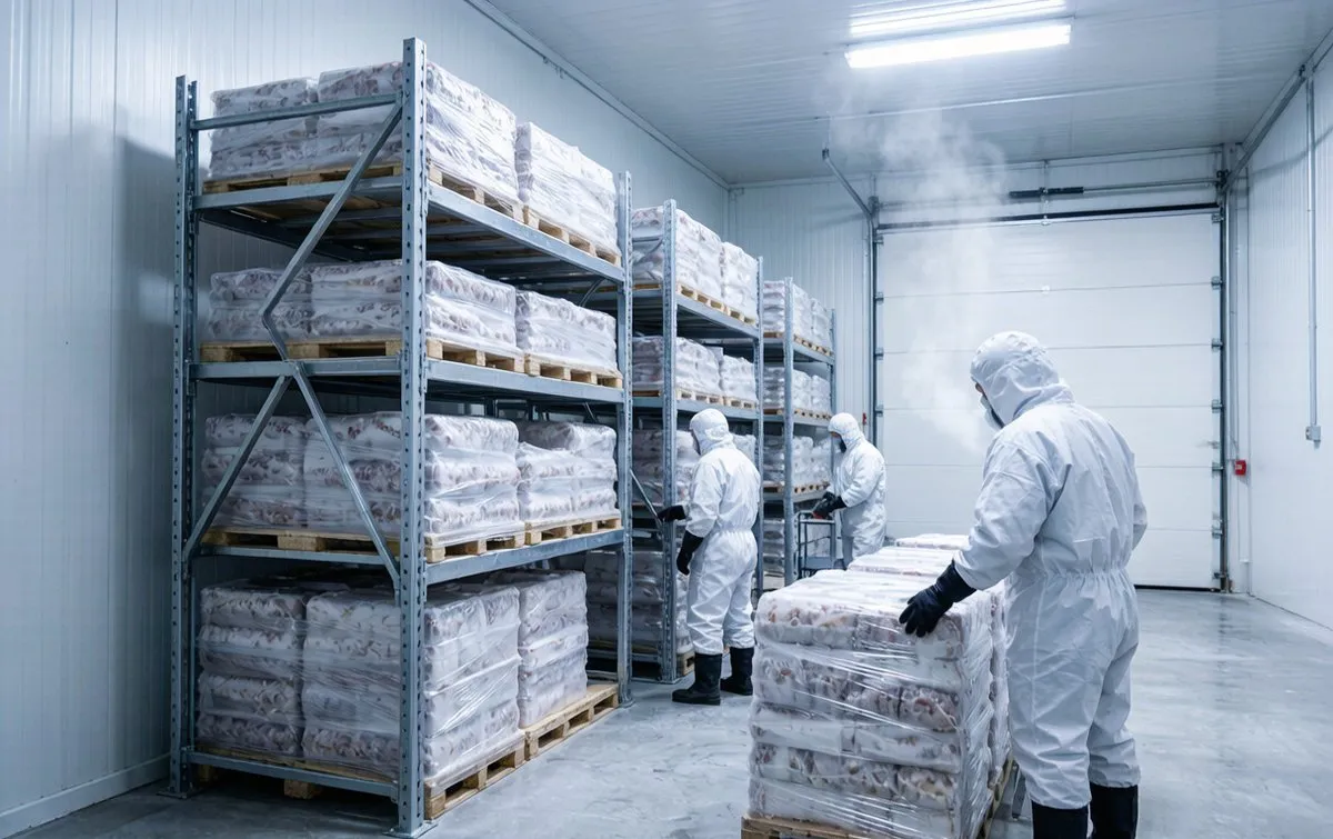 Custom Warehouse Shelving Cold Storage Refrigerated Stainless Steel Frozen Pallet Racks