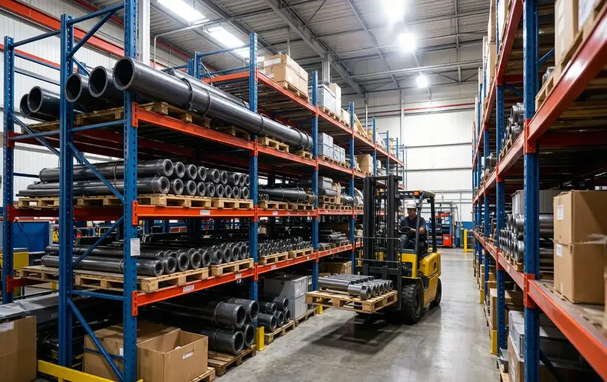Custom Warehouse Shelving Steel Pipe Storage Pallet Racks Manufacturing Plant Forklift