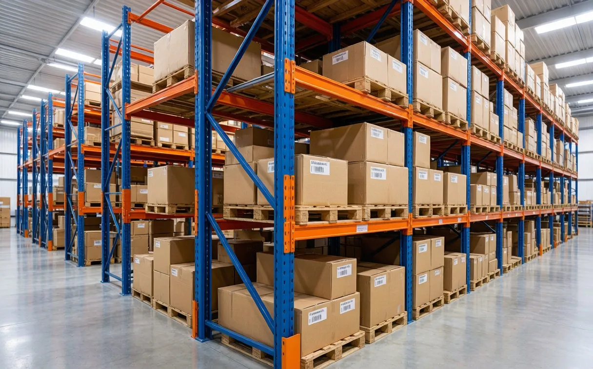 Warehouse Racking Case Studies Third Party Logistics 3PL High Bay Wooden Pallet Racks