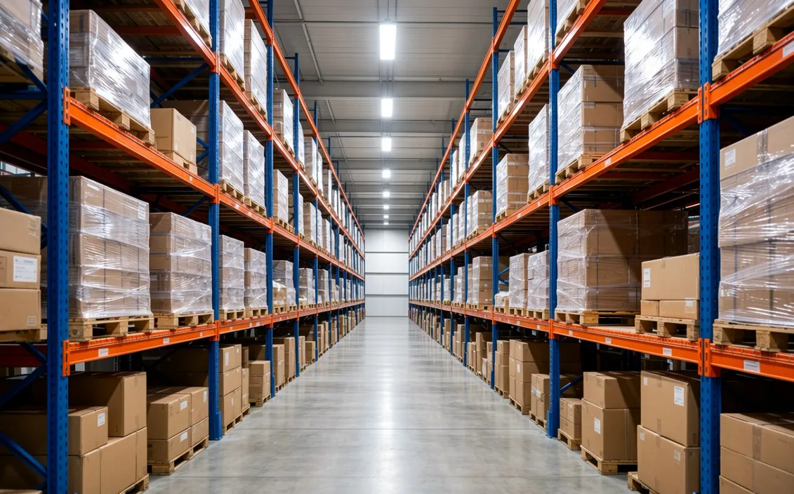 Warehouse Racking Case Studies Selective Pallet System Cardboard Box Storage Layout