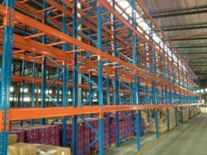 Heavy Duty Longspan Shelving In A Pharmaceutical Distribution Center With Load Signs And Segregated Storage Zones