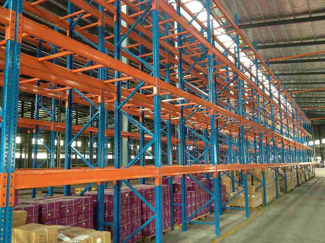 Heavy Duty Longspan Shelving In A Pharmaceutical Distribution Center With Load Signs And Segregated Storage Zones